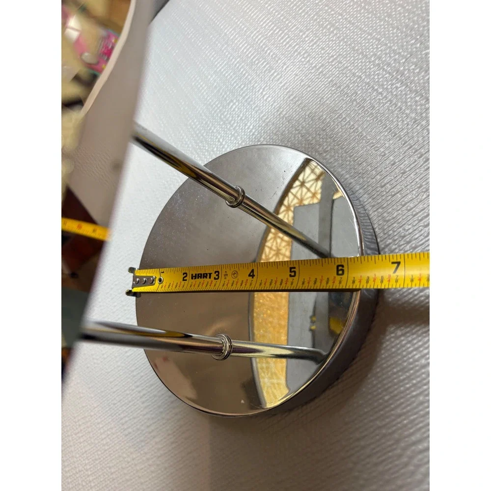 PartyLite Illusions Tealight Lamp Chrome Geometric Metal Modern Decor - Picture 5 of 10